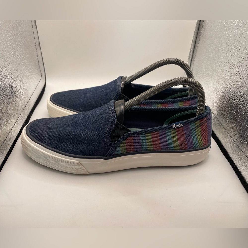 Keds Dreamfoam womens denim Blue Slip-On Shoes size 8